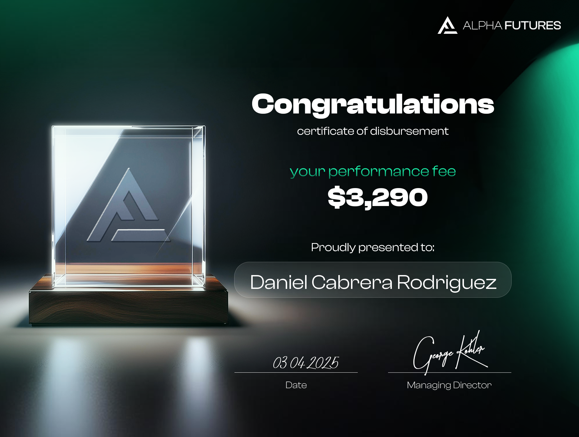 Payout Certificate 5